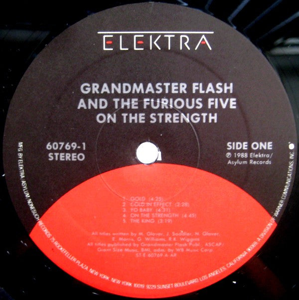 Grandmaster Flash And The Furious Five* : On The Strength (LP, Album)