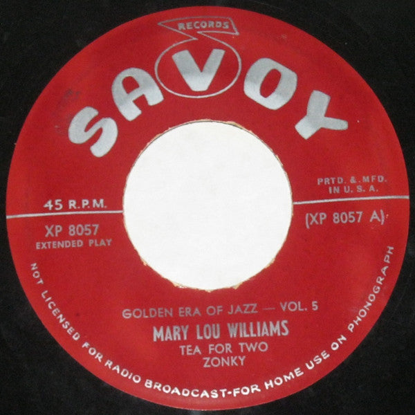 Mary Lou Williams / Coleman Hawkins, Big Joe Turner : Golden Era Of Jazz - Vol. 5 (7", EP, Mono)