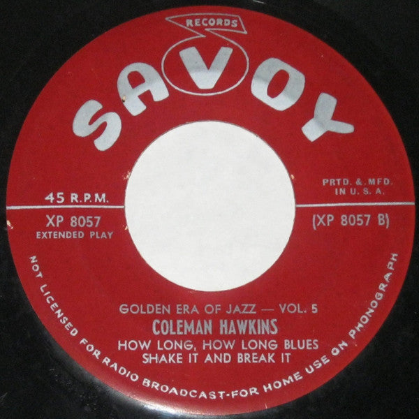 Mary Lou Williams / Coleman Hawkins, Big Joe Turner : Golden Era Of Jazz - Vol. 5 (7", EP, Mono)