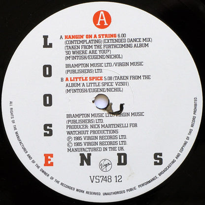 Loose Ends : Hangin' On A String (Contemplating) (Extended Dance Mix) (12")
