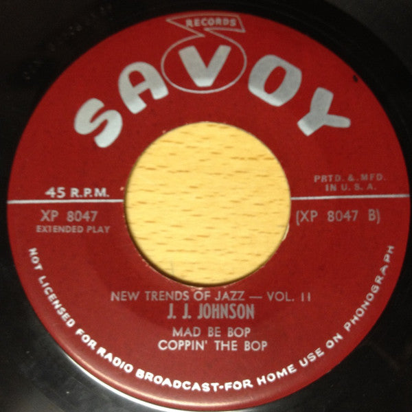 J.J. Johnson : New Trends Of Jazz - Vol. 11 (7", EP)