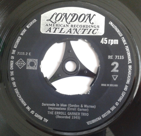 Erroll Garner Trio : Turquoise / Summertime / Serenade In Blue / Impressions (7")