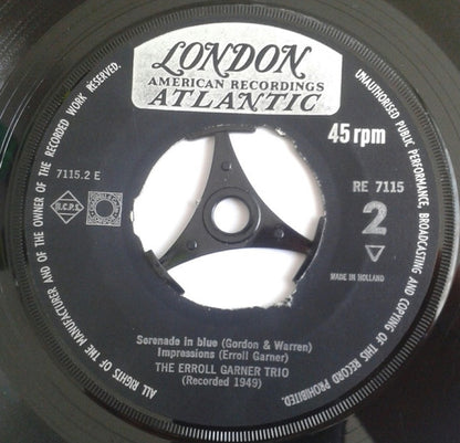 Erroll Garner Trio : Turquoise / Summertime / Serenade In Blue / Impressions (7")