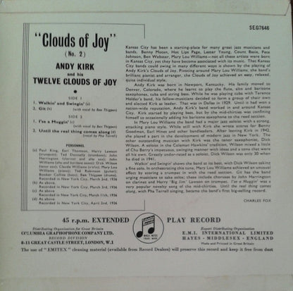 Andy Kirk And His Clouds Of Joy : Walkin' And Swingin' (7", EP, Mono)