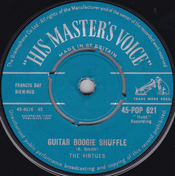 The Virtues : Guitar Boogie Shuffle  (7", Single)