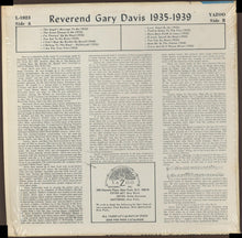 Rev. Gary Davis : 1935-1949 (LP, Comp, RE)
