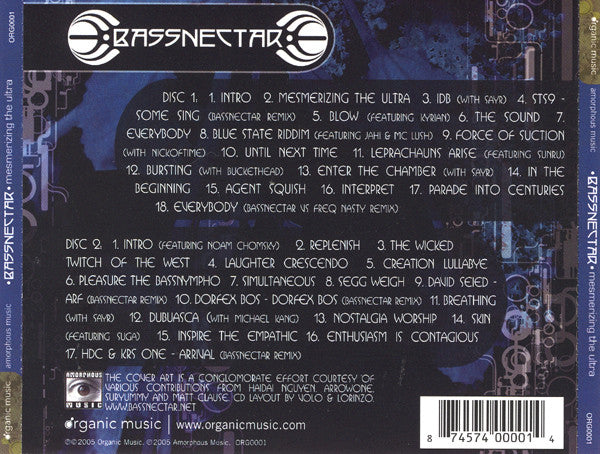 Bassnectar : Mesmerizing The Ultra (2xCD, Album)