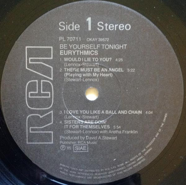 Eurythmics : Be Yourself Tonight (LP, Album)