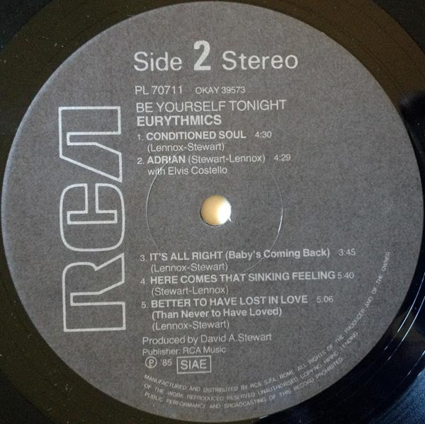 Eurythmics : Be Yourself Tonight (LP, Album)