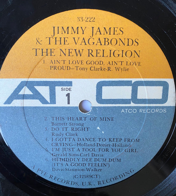 Jimmy James & The Vagabonds : The New Religion (LP, Mono)