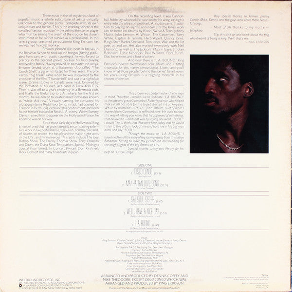 King Errisson : L.A. Bound (LP, Album)