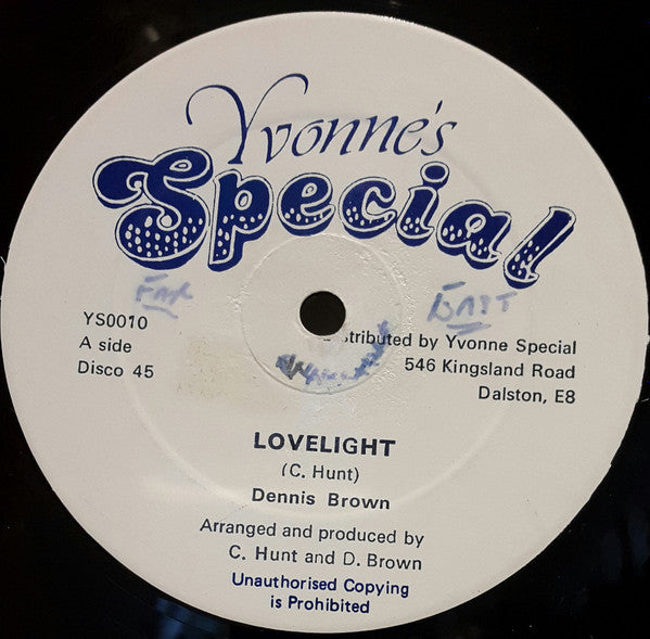 Dennis Brown : Lovelight (12", Blu)