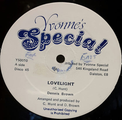 Dennis Brown : Lovelight (12", Blu)