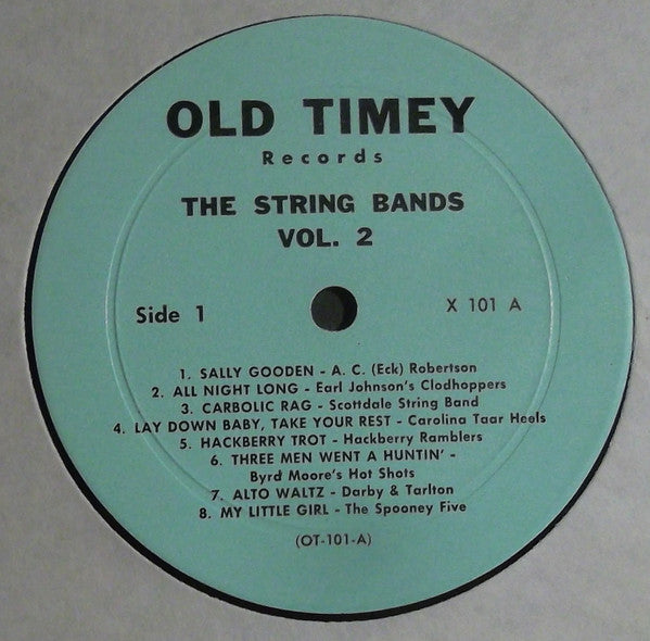 Various : Old Time Southern Dance Music : The String Bands Vol 2 (LP, Comp)