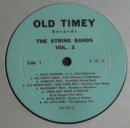 Various : Old Time Southern Dance Music : The String Bands Vol 2 (LP, Comp)