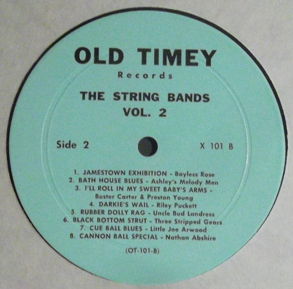 Various : Old Time Southern Dance Music : The String Bands Vol 2 (LP, Comp)