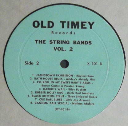 Various : Old Time Southern Dance Music : The String Bands Vol 2 (LP, Comp)