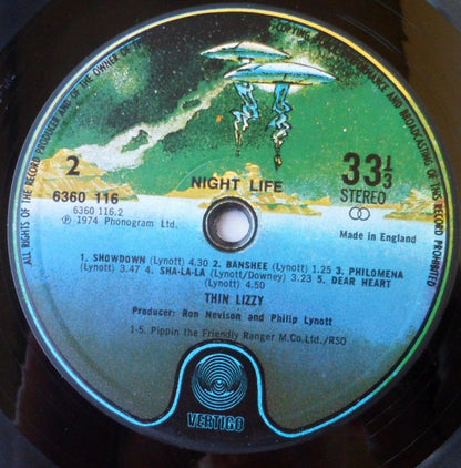 Thin Lizzy : Nightlife (LP, Album, Lam)