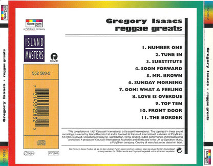 Gregory Isaacs : Reggae Greats (CD, Album, RE)