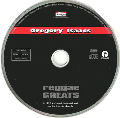 Gregory Isaacs : Reggae Greats (CD, Album, RE)