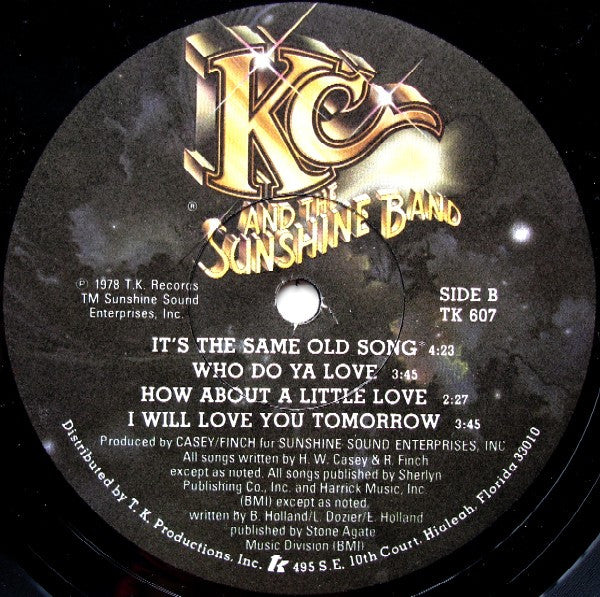 KC & The Sunshine Band : Who Do Ya (Love) (LP, Album, PRC)