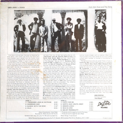Kool & The Gang : Kool Jazz (LP, Comp, Scr)