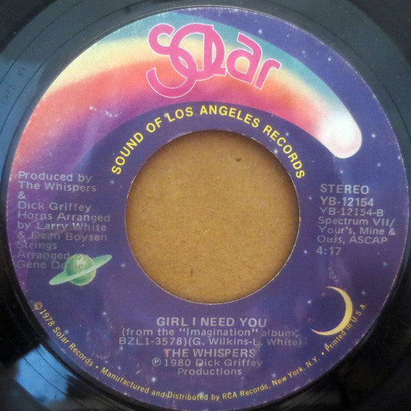 The Whispers : It's A Love Thing (7", Styrene, Mon)