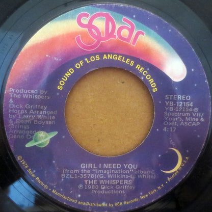 The Whispers : It's A Love Thing (7", Styrene, Mon)