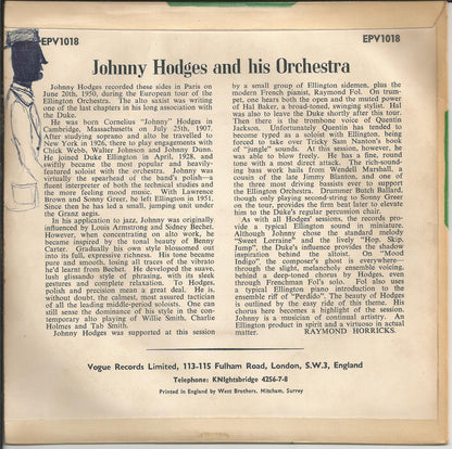 Johnny Hodges And His Orchestra : The "Rabbit" (7", EP)