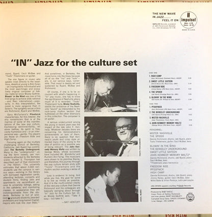 Dannie Richmond's "In" Crowd : "In" Jazz For The Culture Set (LP, Album, Mono)