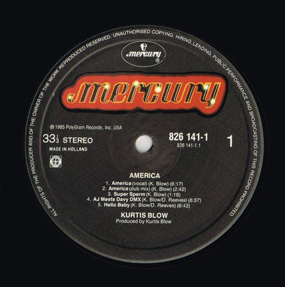 Kurtis Blow : America (LP, Album)