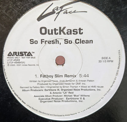 OutKast : So Fresh, So Clean (Fatboy Slim Remix) (12", Promo)