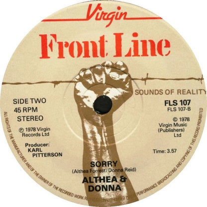 Althea & Donna : Puppy Dog Song (7", Single)
