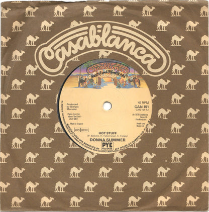Donna Summer : Hot Stuff (7", Single, Sol)