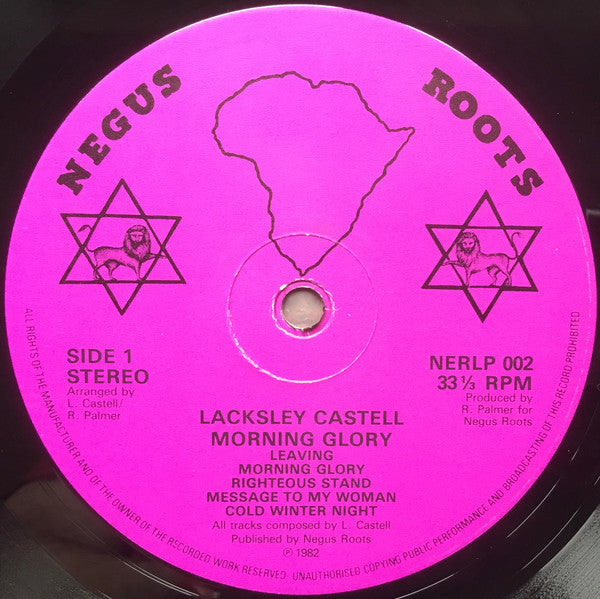 Lacksley Castell : Morning Glory (LP, Album, Pur)