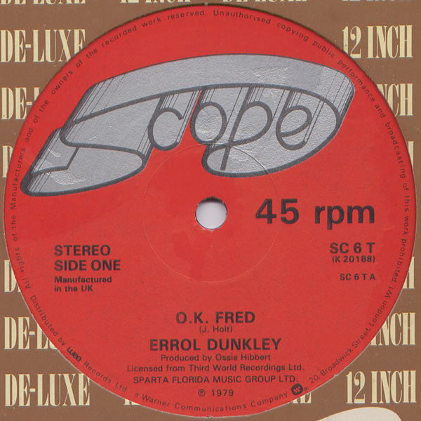 Errol Dunkley : O.K. Fred (12")