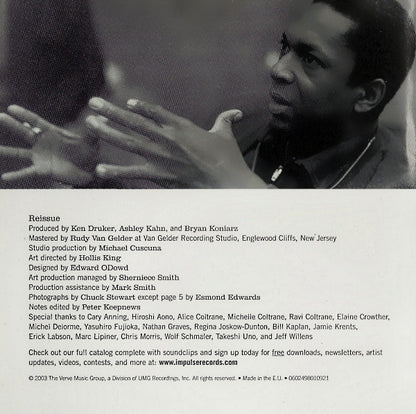 John Coltrane : A Love Supreme (CD, Album, RE, RM)