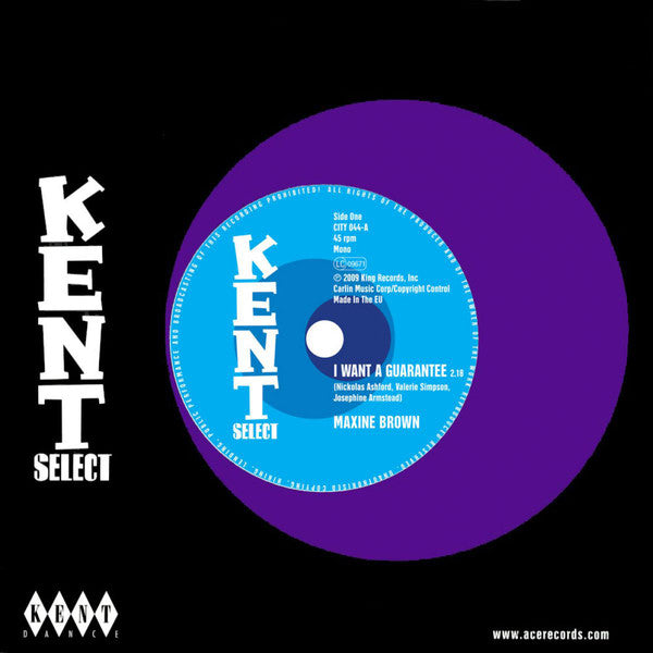 Maxine Brown / Sonny Turner (2) & Sound Limited : I Want A Guarantee / Now That You're Gone (7")