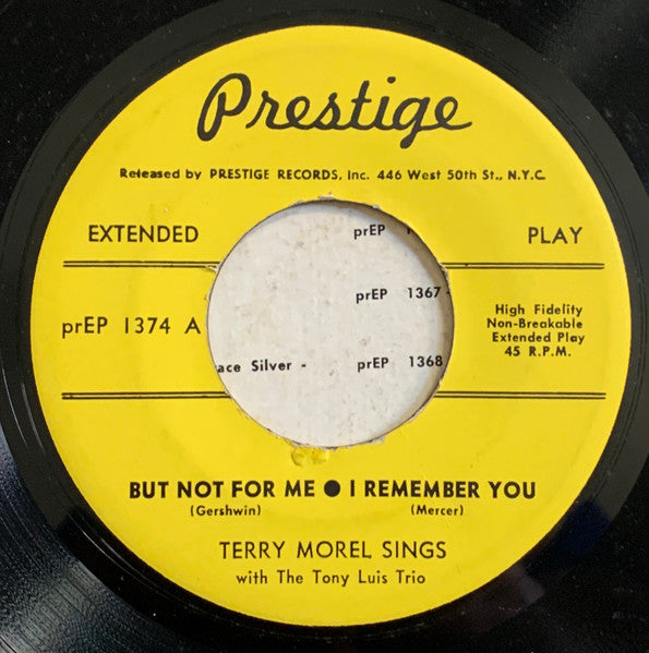 Terry Morel With Tony Luis Trio : Sings (7", EP)