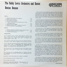 Sabby Lewis : Boston Bounce - The Sabby Lewis Orchestra And Sextet (LP, Album)