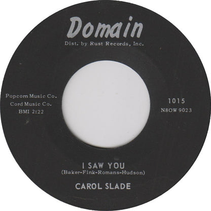 Carol Slade : I Wanna Know Right Now (7", Single)