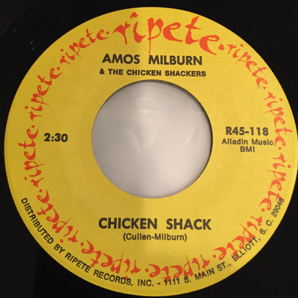 Amos Milburn & The Chicken Shackers* : One Scotch One Bourbon One Beer / Chicken Shack (7", Single, RE)