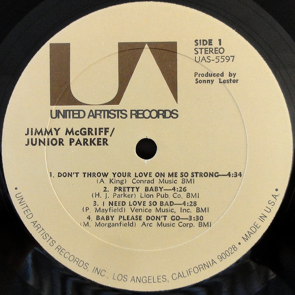 Jimmy McGriff, Little Junior Parker : Jimmy McGriff, Junior Parker (LP, Album)