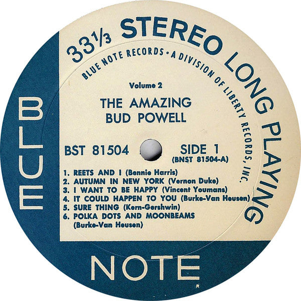 Bud Powell : The Amazing Bud Powell (Volume 2) (LP, Album, RE, Res)