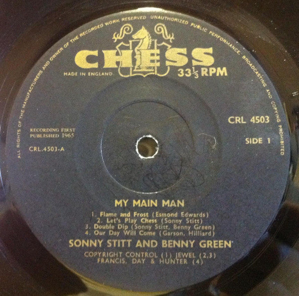 Sonny Stitt And Bennie Green : My Main Man (LP, Album, Mono)