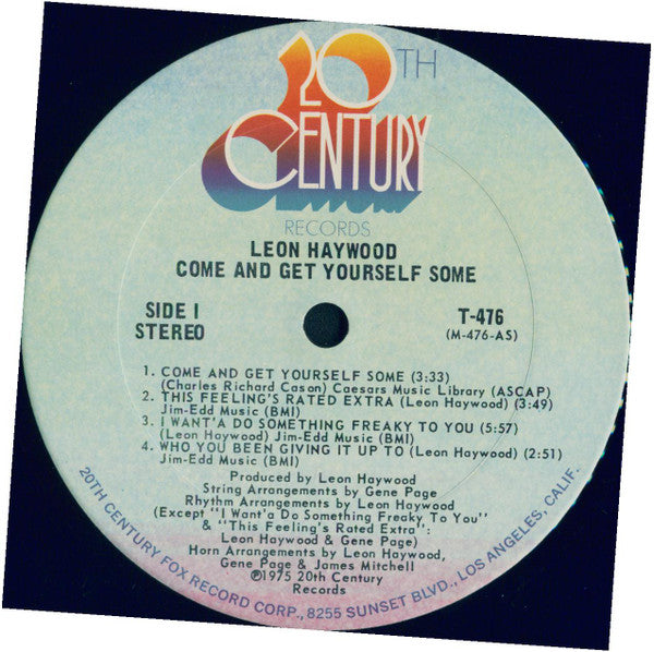 Leon Haywood : Come And Get Yourself Some (LP, Album)