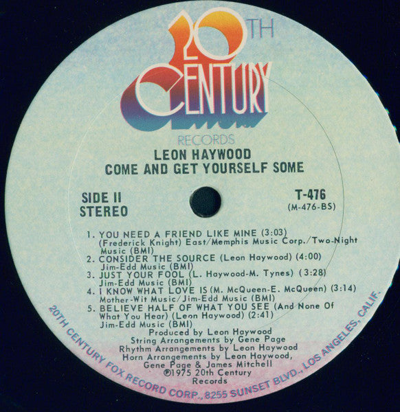 Leon Haywood : Come And Get Yourself Some (LP, Album)
