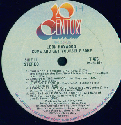 Leon Haywood : Come And Get Yourself Some (LP, Album)