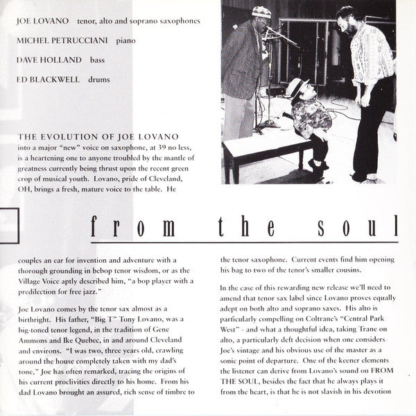Joe Lovano : From The Soul (CD, Album)