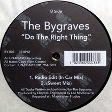 The Bygraves : Do The Right Thing (12")